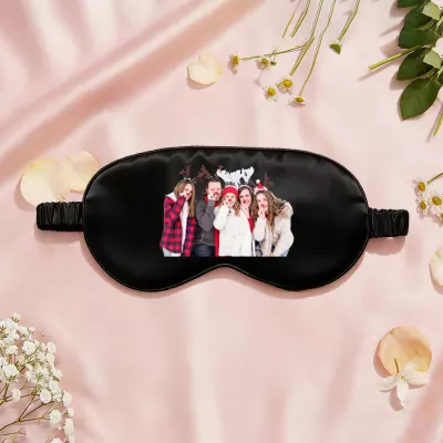 Personalized Christmas Family Sleep Mask for Holiday Gifts