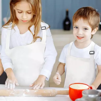 A122 Polyester Children's Apron – Kids Kitchen Apron, Cooking Apron, Baking Apron, Chef Apron & Work Apron