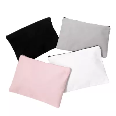 TB-D Canvas Pencil Case Makeup Bag Cosmetic Pouch Toiletry Bag for Women Men Kids 5+ | Multi-Purpose Travel Organizer