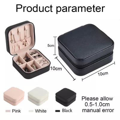 A022 PU Leather Jewelry Box, Portable Jewelry Case, Travel Jewelry Organizer & Jewelry Storage Case