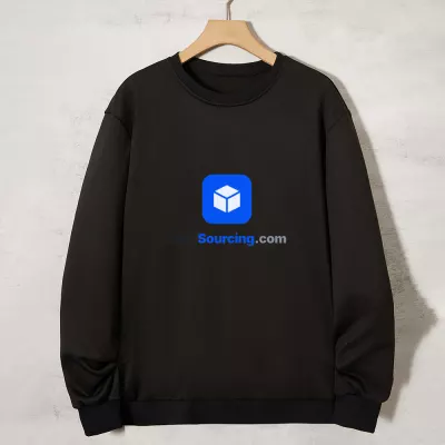 bulk corporate gifts Cube Logo Sweatshirt, Corporate Logo Crewneck Pullover, Long Sleeve Workwear Sweatshirt for Office and Team