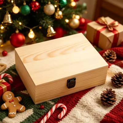 A103 Scots Pine Wooden Keepsake Box – Christmas Eve Box, Wooden Memory Box, Memory Storage Box, Gift Box & Holiday Gift