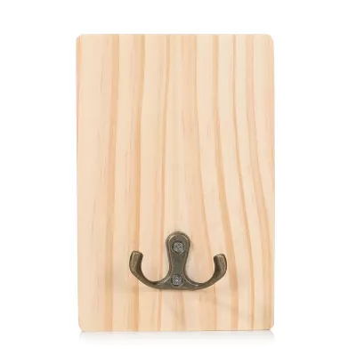 A432 Pine Wood Wall Hook – Wooden Wall-Mounted Hook, Dog Leash Hook, Coat Hook & Decorative Wall Hook