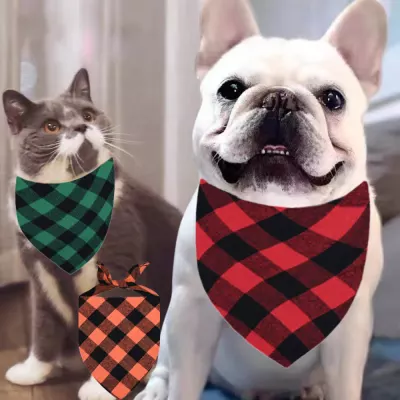 A038 Cotton Dog Bandana – Pet Scarf, Dog Neck Scarf, Puppy Bandana, Pet Accessory & Dog Bib