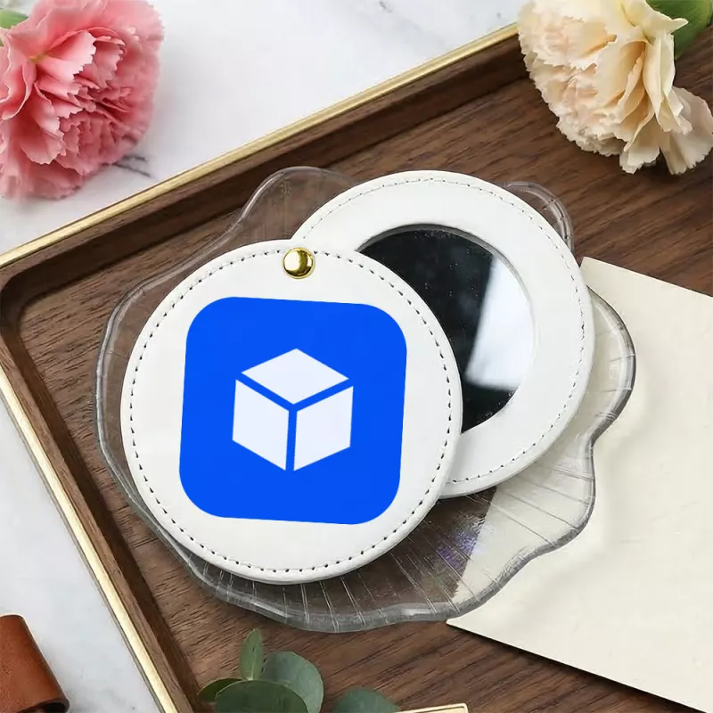 Custom Logo Compact Mirror for Office and Travel