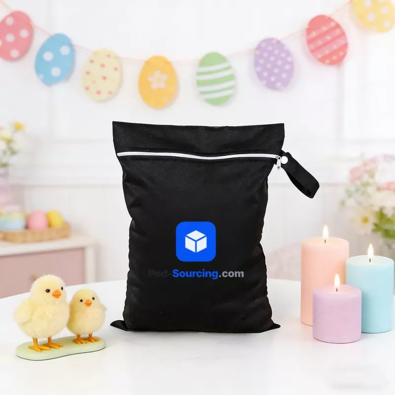 Custom Company Logo Zip Pouch for Corporate Gifts and Business Giveaways