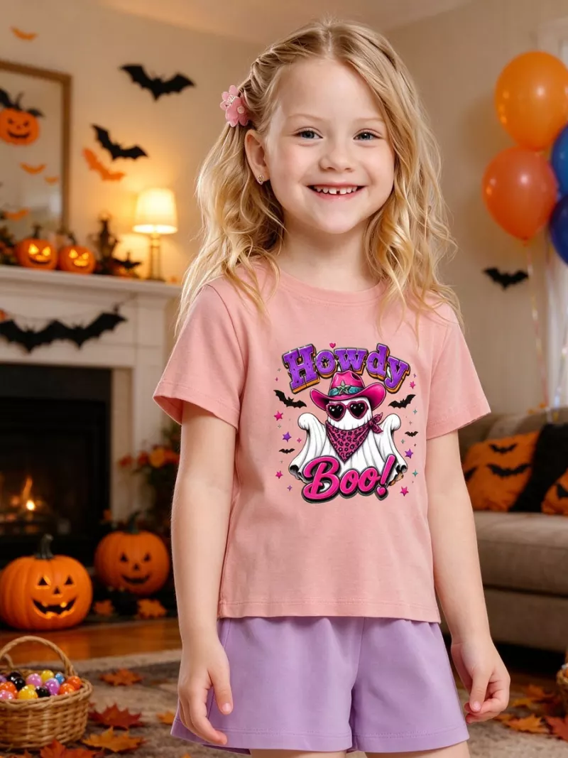 Howdy Boo Cowboy Ghost Halloween Shirt