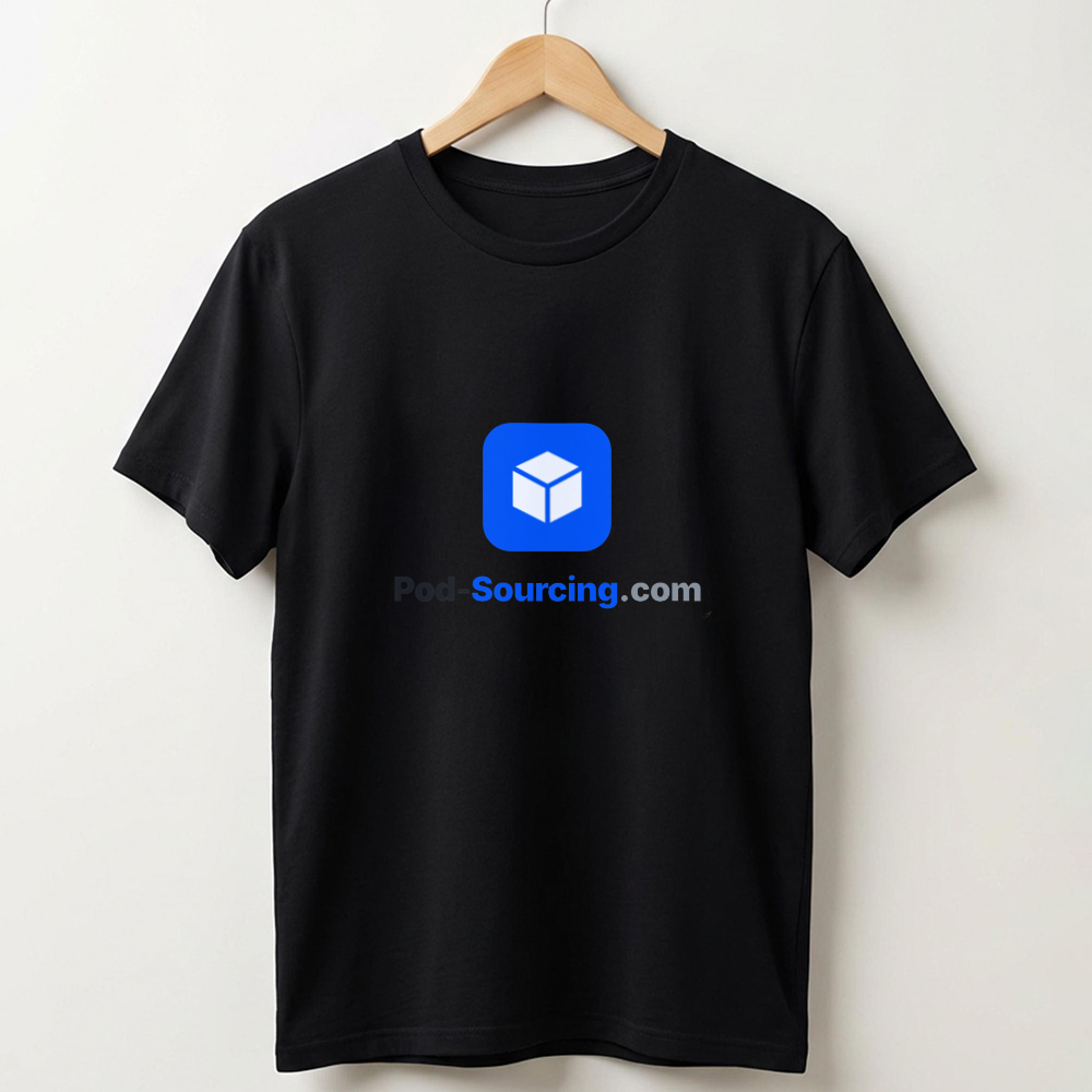 custom logo corporate gifts T-Shirt, Blue Rounded Square Cube Print Tee, Corporate Branded Short Sleeve Shirt