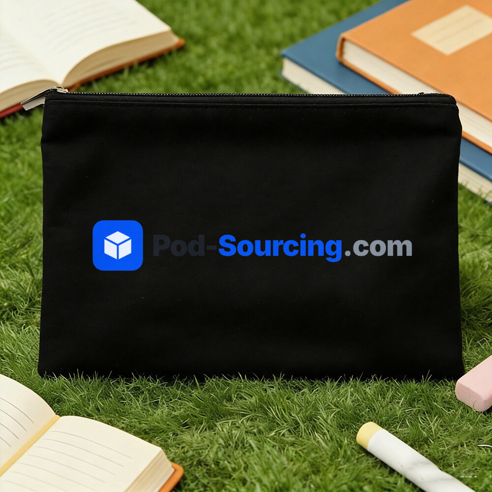 corporate gifts personalize Logo Zippered Pouch, Corporate Branded Makeup Bag, Printed Tech Company Pouch for Work or Travel