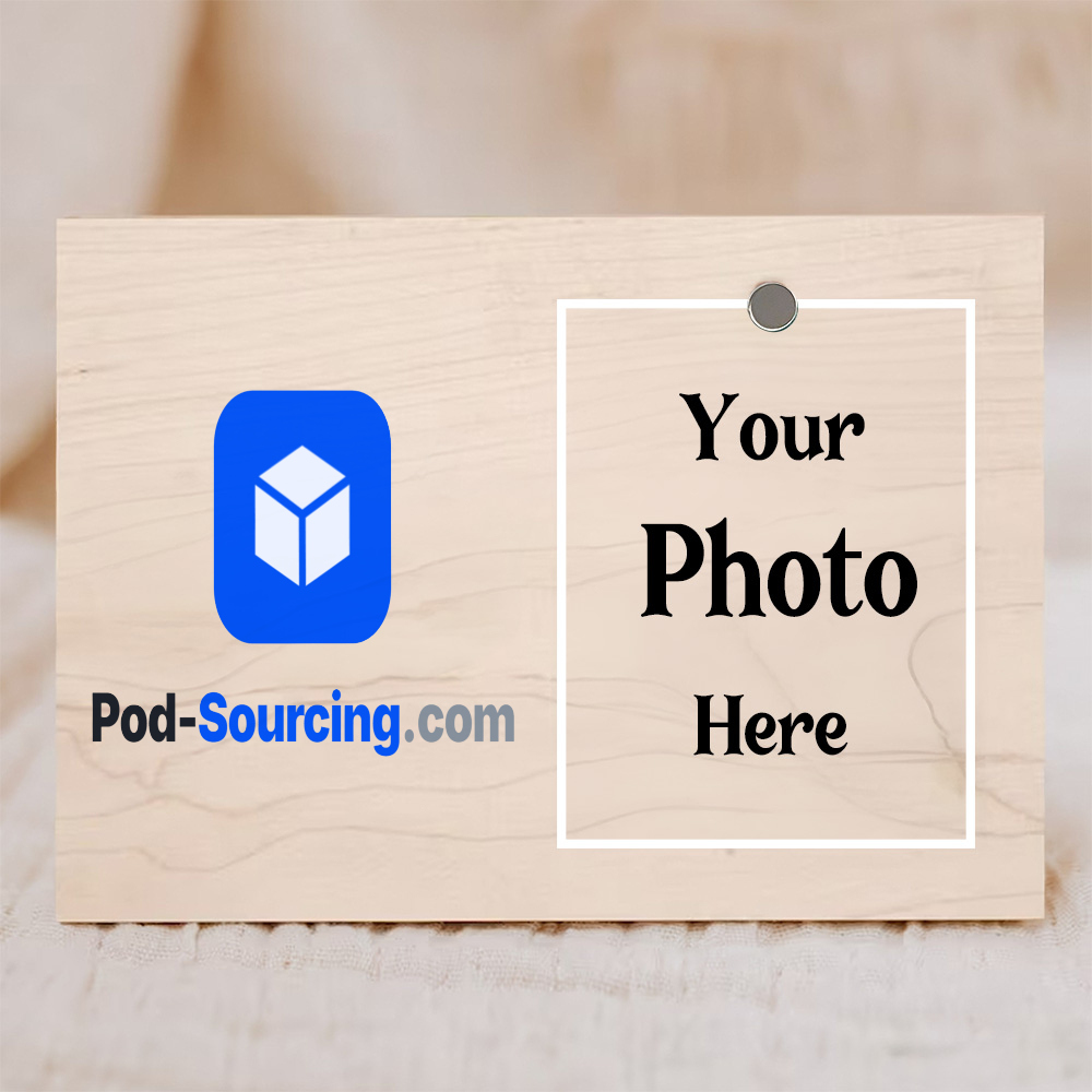 branded merchandise Logo Wood Photo Frame, Custom Corporate Branded Wooden Picture Frame, Your Photo Here Promo Display Board
