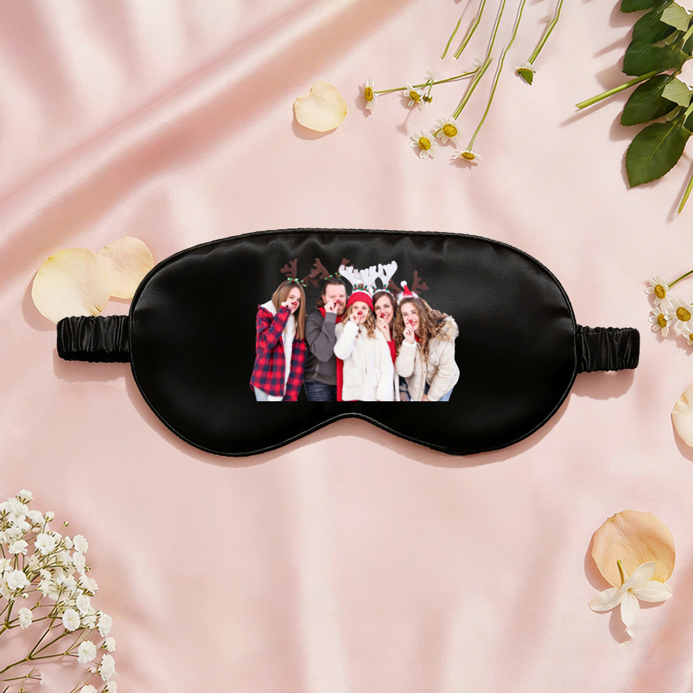 Personalized Christmas Family Sleep Mask for Holiday Gifts