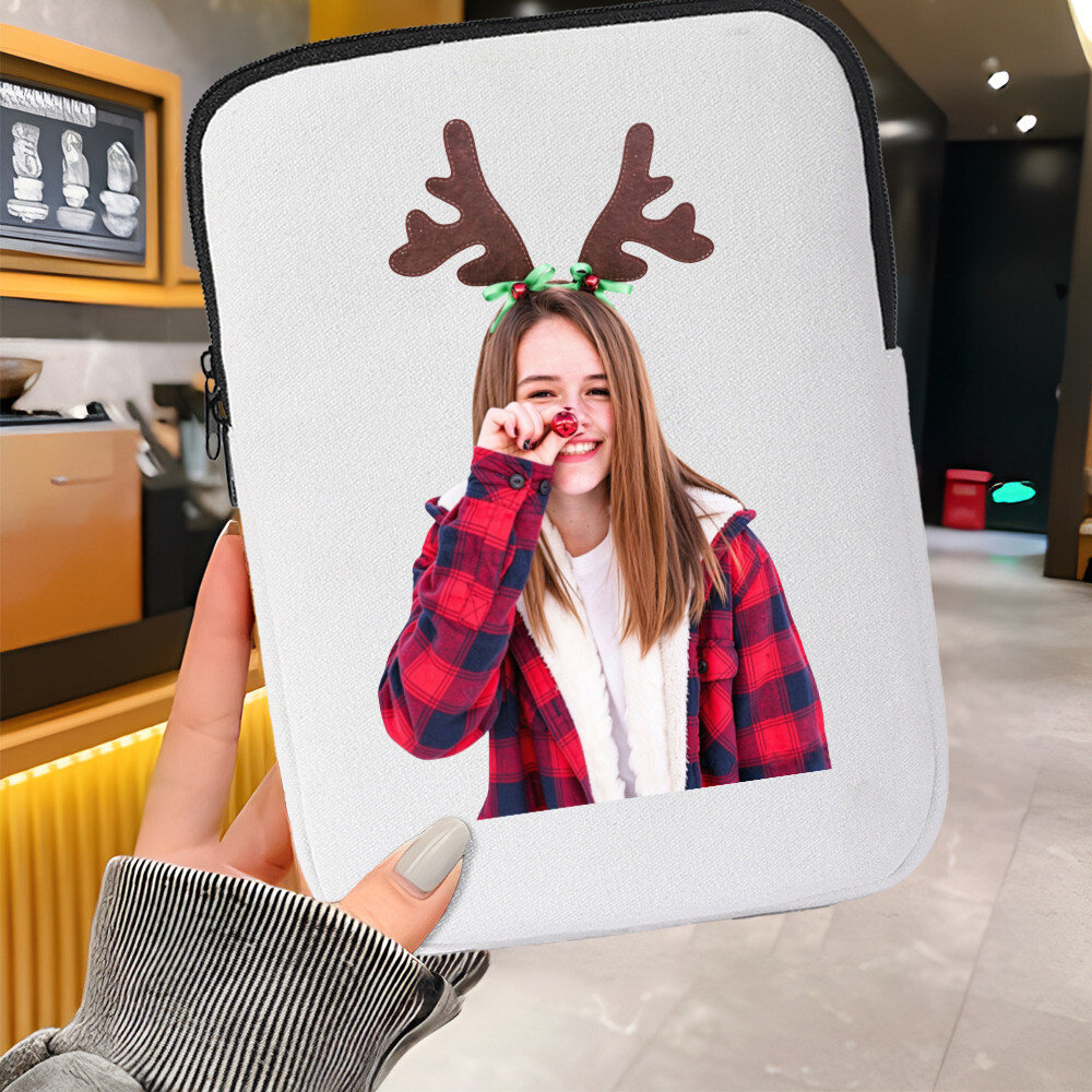 custom photo gift Personalized Christmas iPad Case tablet bag cover with Photo Artwork csutom print