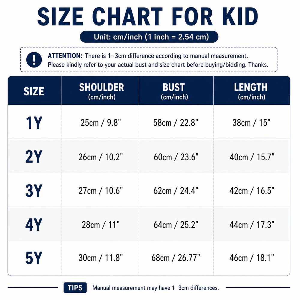 Size chart 2