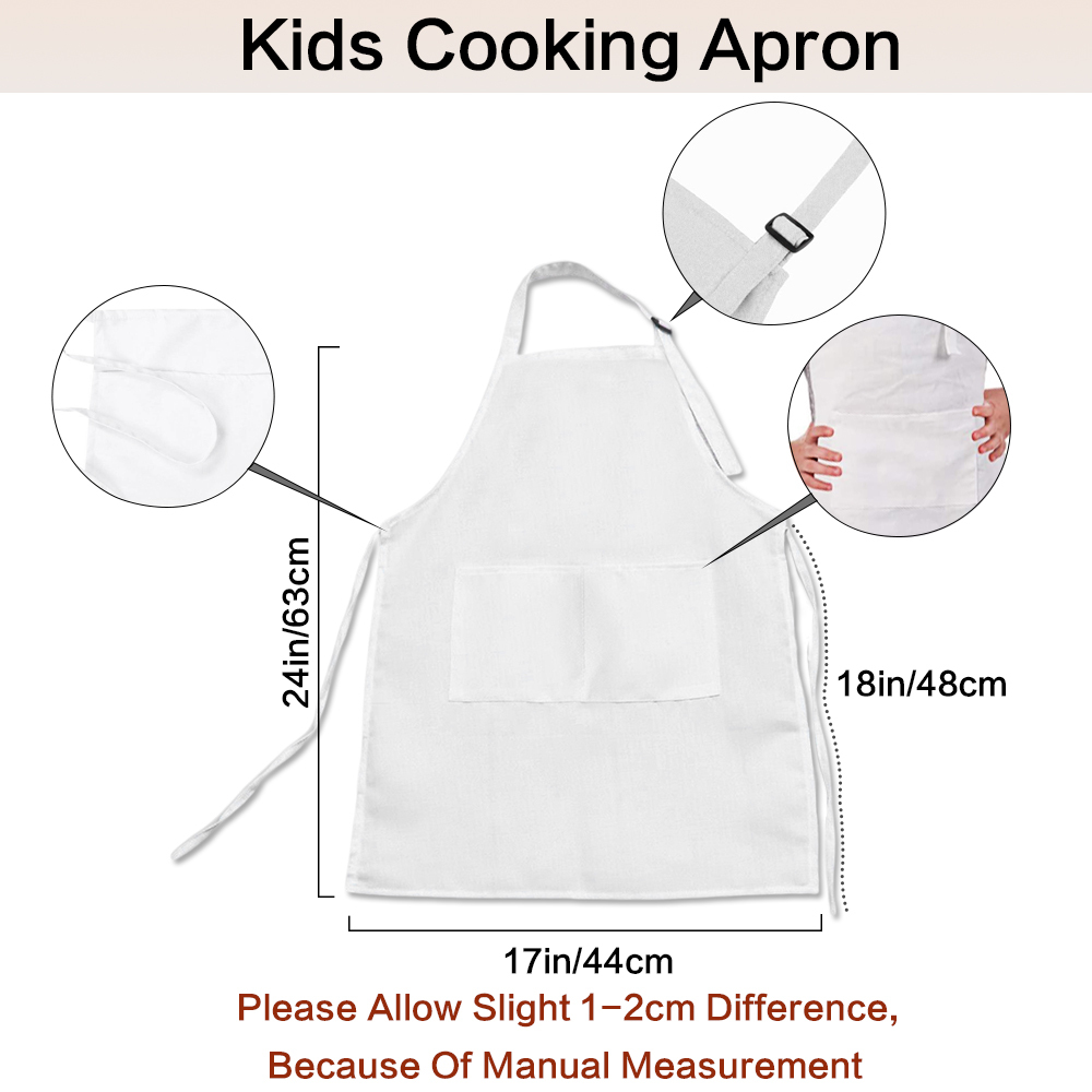 A122 Polyester Children's Apron – Kids Kitchen Apron, Cooking Apron, Baking Apron, Chef Apron & Work Apron