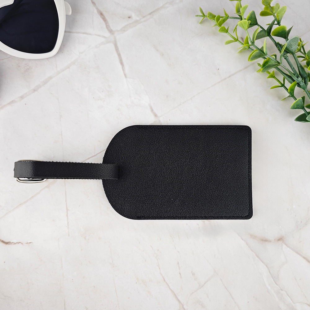 A115 Personalized PU Leather Luggage Tag – Custom Bag Tag, Travel Luggage Label, Suitcase Tag & Gift