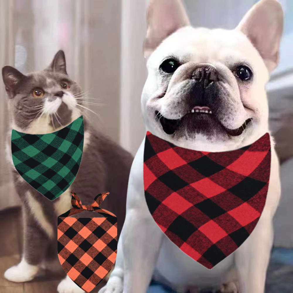 A038 Cotton Dog Bandana – Pet Scarf, Dog Neck Scarf, Puppy Bandana, Pet Accessory & Dog Bib