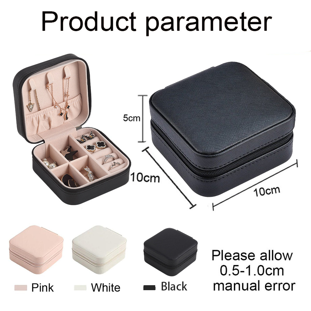 A022 PU Leather Jewelry Box, Portable Jewelry Case, Travel Jewelry Organizer & Jewelry Storage Case