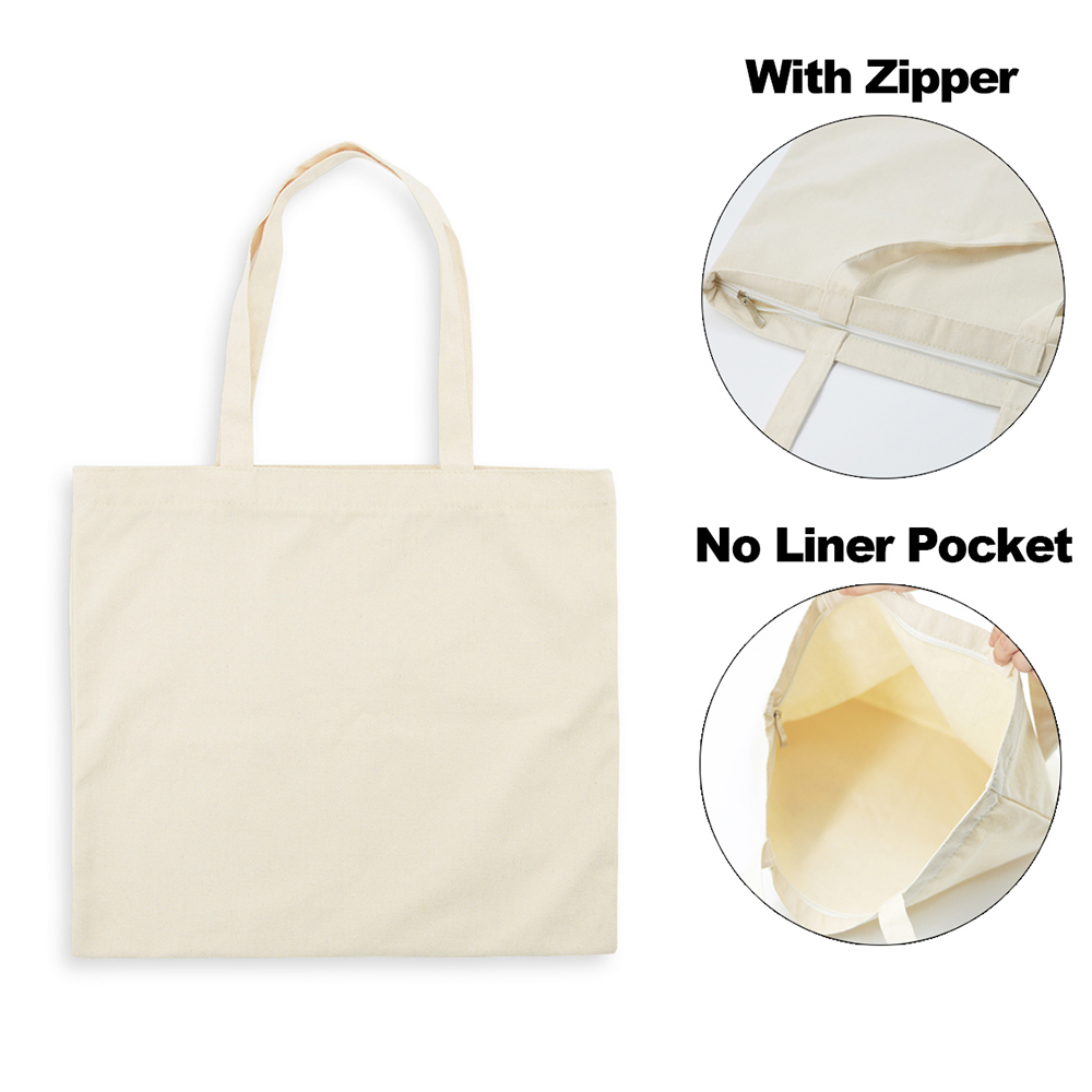 TB-E Canvas Tote Bag, Reusable Shopping Bag, Shopper Bag, Shoulder Bag, Handbag & Storage Bag
