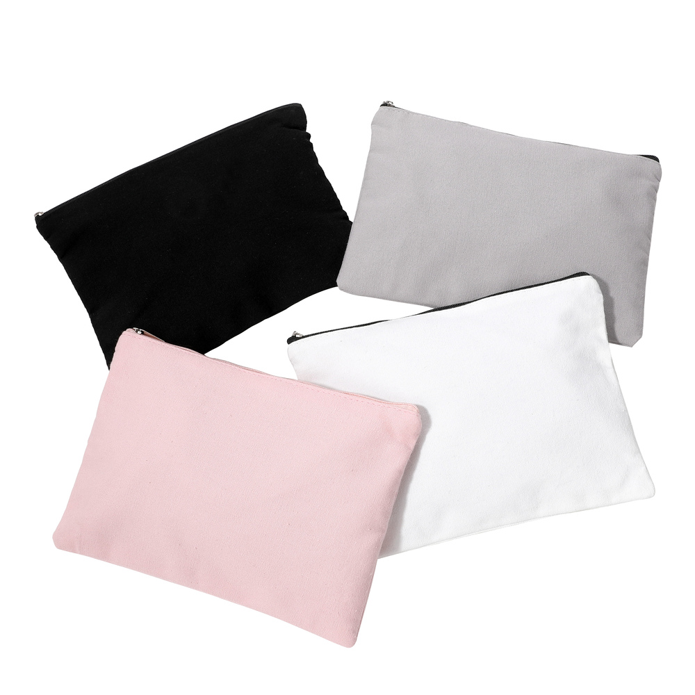 TB-D Canvas Pencil Case Makeup Bag Cosmetic Pouch Toiletry Bag for Women Men Kids 5+ | Multi-Purpose Travel Organizer