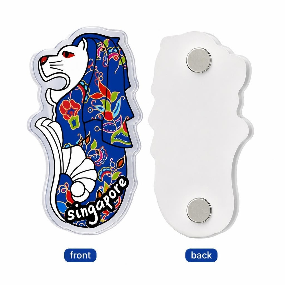 A537. Custom-Shaped Acrylic Fridge Magnet,  7cm size 3mm thickness material Acrylic with 2x2cm Magnets