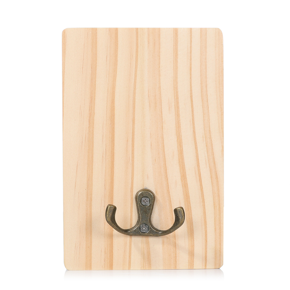 A432 Pine Wood Wall Hook – Wooden Wall-Mounted Hook, Dog Leash Hook, Coat Hook & Decorative Wall Hook
